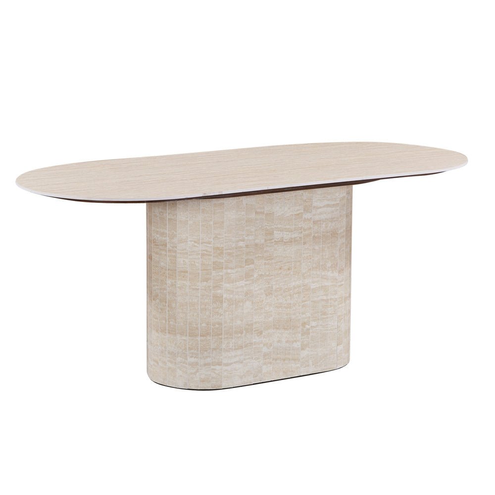Pole to Pole | Dubrovnik Eettafel | Travertin Beige / 220x100 cm - Pole to Pole - Woonboutique