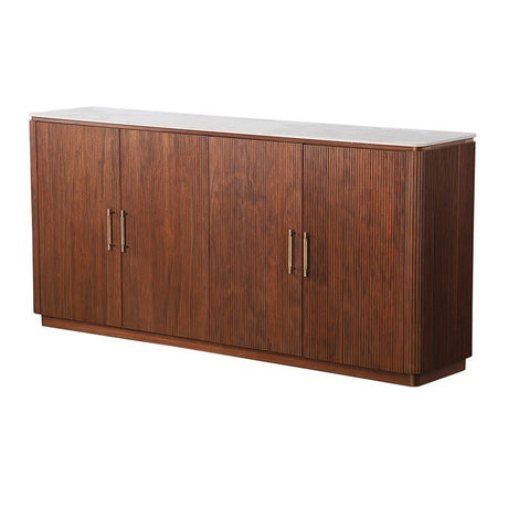 Pole to Pole Urban Chique Dressoir | Keramisch Marmer & Walnoot - POLE TO POLE - Woonboutique