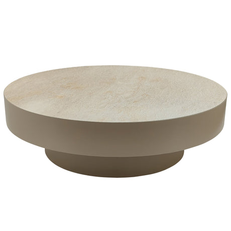 PTMD | Corfu Salontafel | Beige Marmer Rond - PTMD - Woonboutique