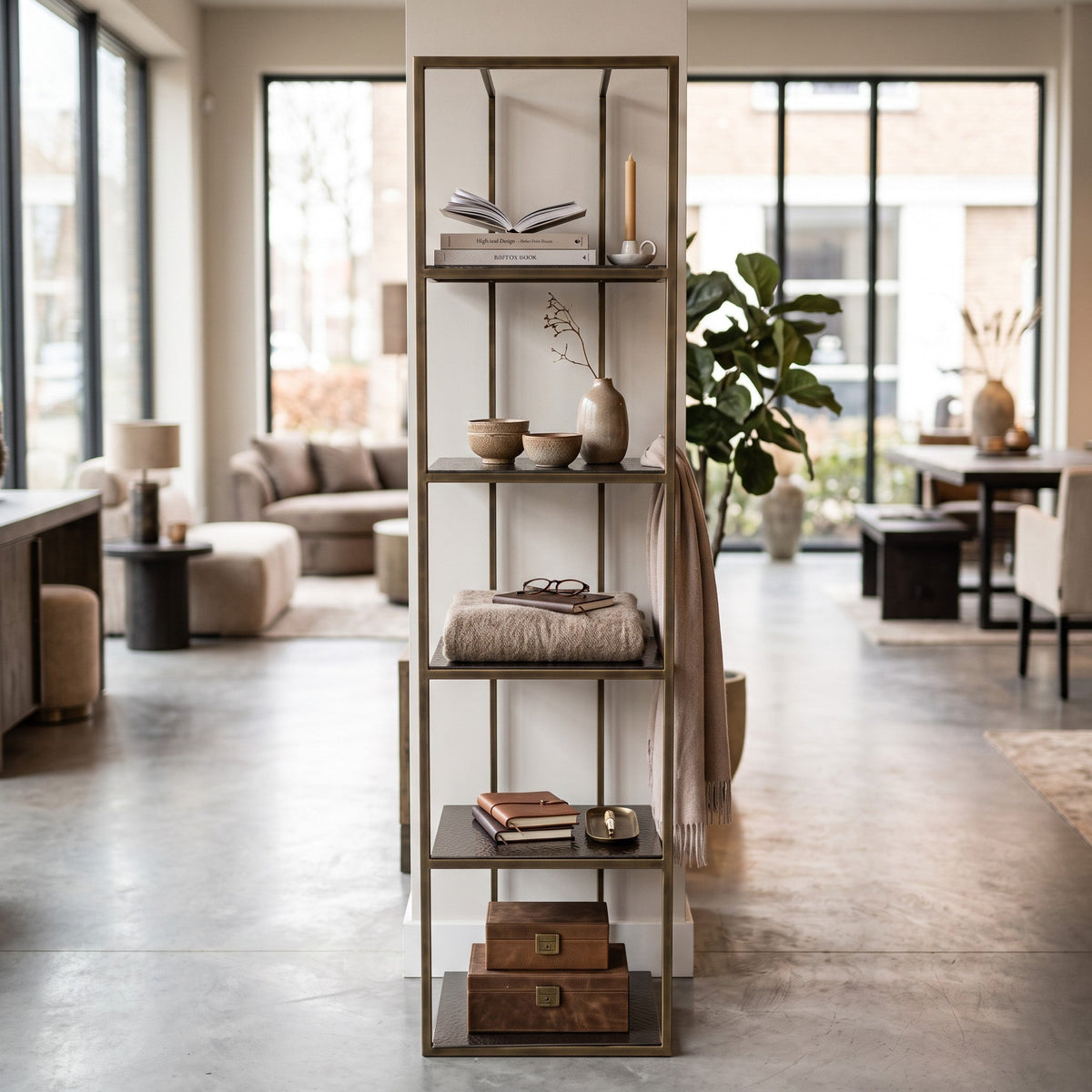 PTMD Ilya Kast | Goud & Rookglas - PTMD - Woonboutique