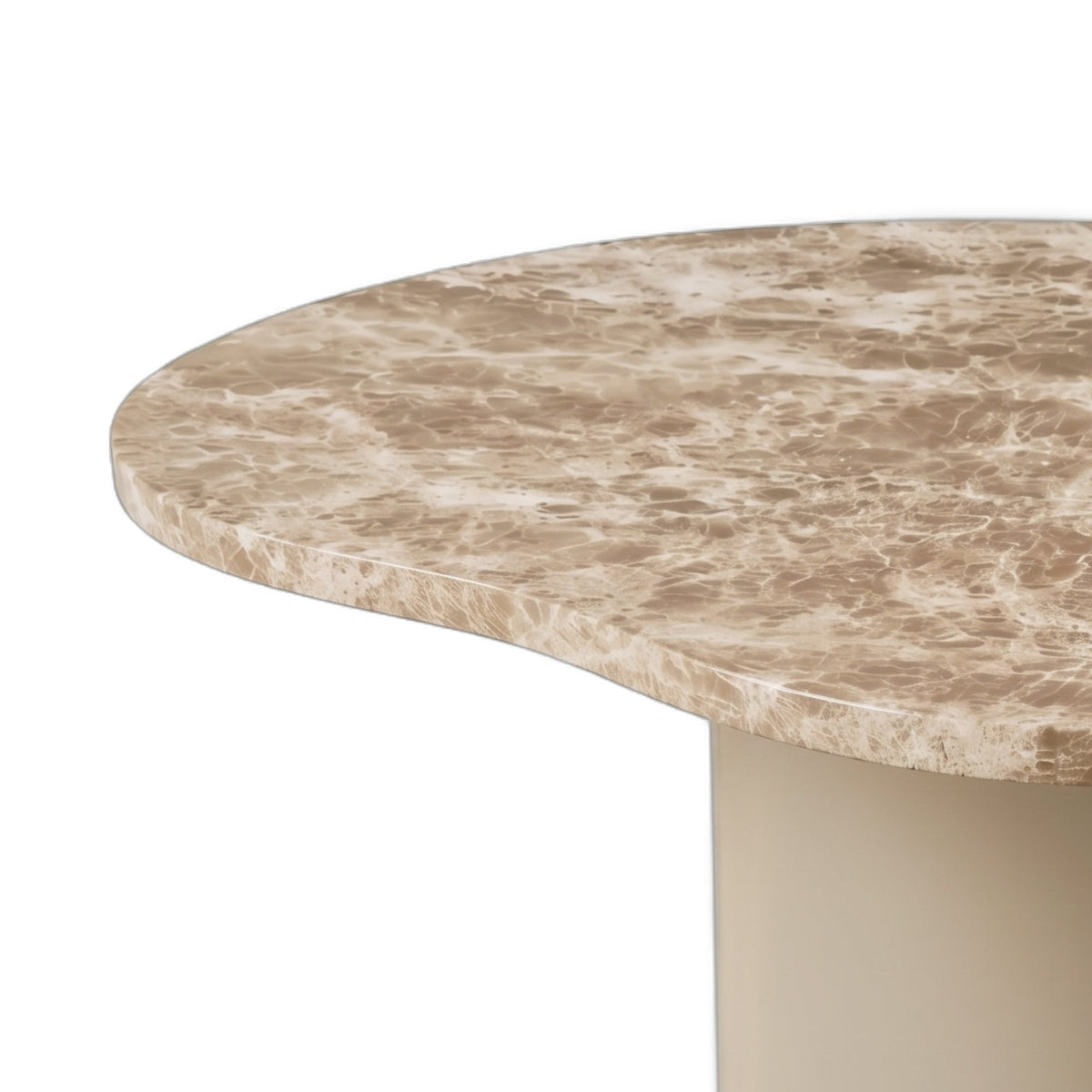 PTMD | Lunaro Salontafel | Donkerbeige Marmer Organisch L Laag - PTMD - Woonboutique