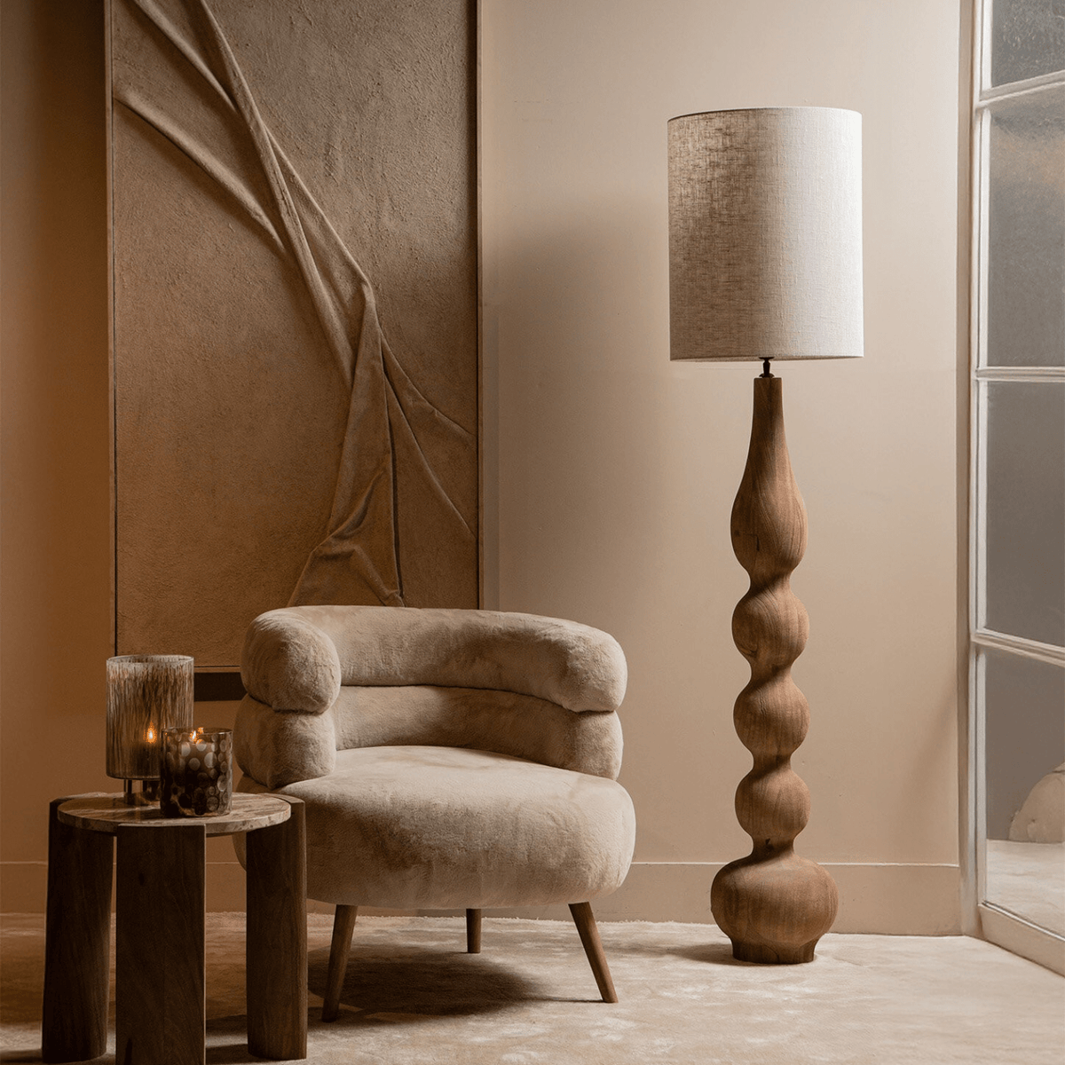 PTMD | Nelly Fauteuil | Beige - PTMD - Woonboutique