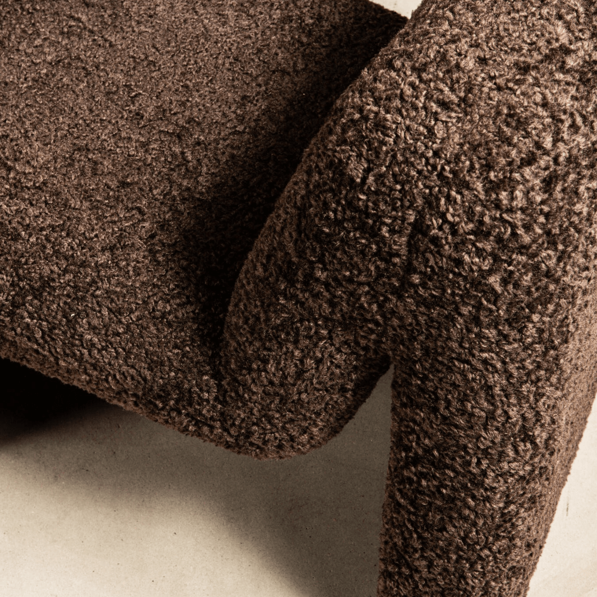PTMD | Oslo Fauteuil | Teddy Coffee - PTMD - Woonboutique
