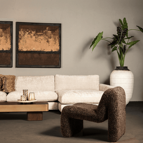 PTMD | Oslo Fauteuil | Teddy Coffee - PTMD - Woonboutique
