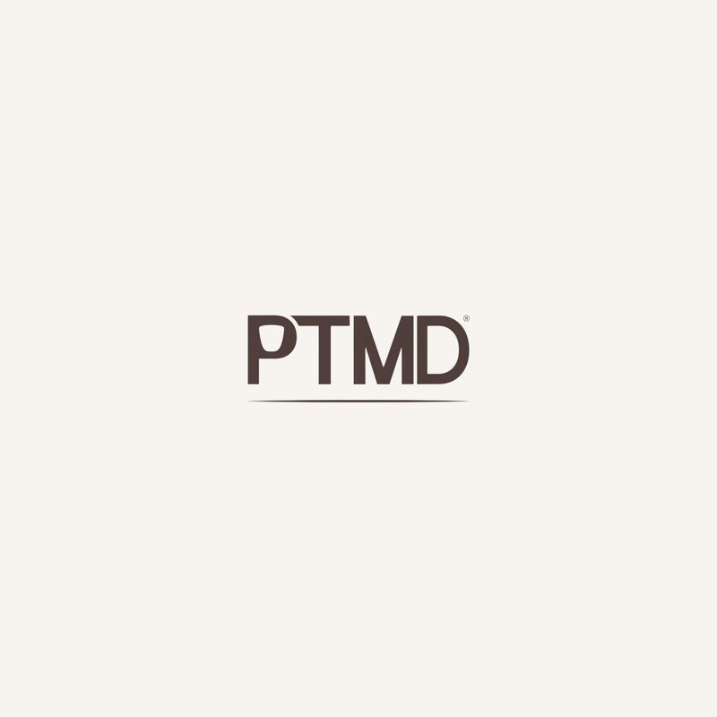Het officiële logo van interieurhuis PTMD, partner van Woonboutique bekend om stoer vakmanschap, luxe hotel-chique meubels en verfijnde organische ontwerpen.