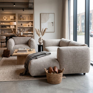 Pole to Pole | Amsterdam 2.5-zits met Poef | Latte - Pole to Pole - Woonboutique