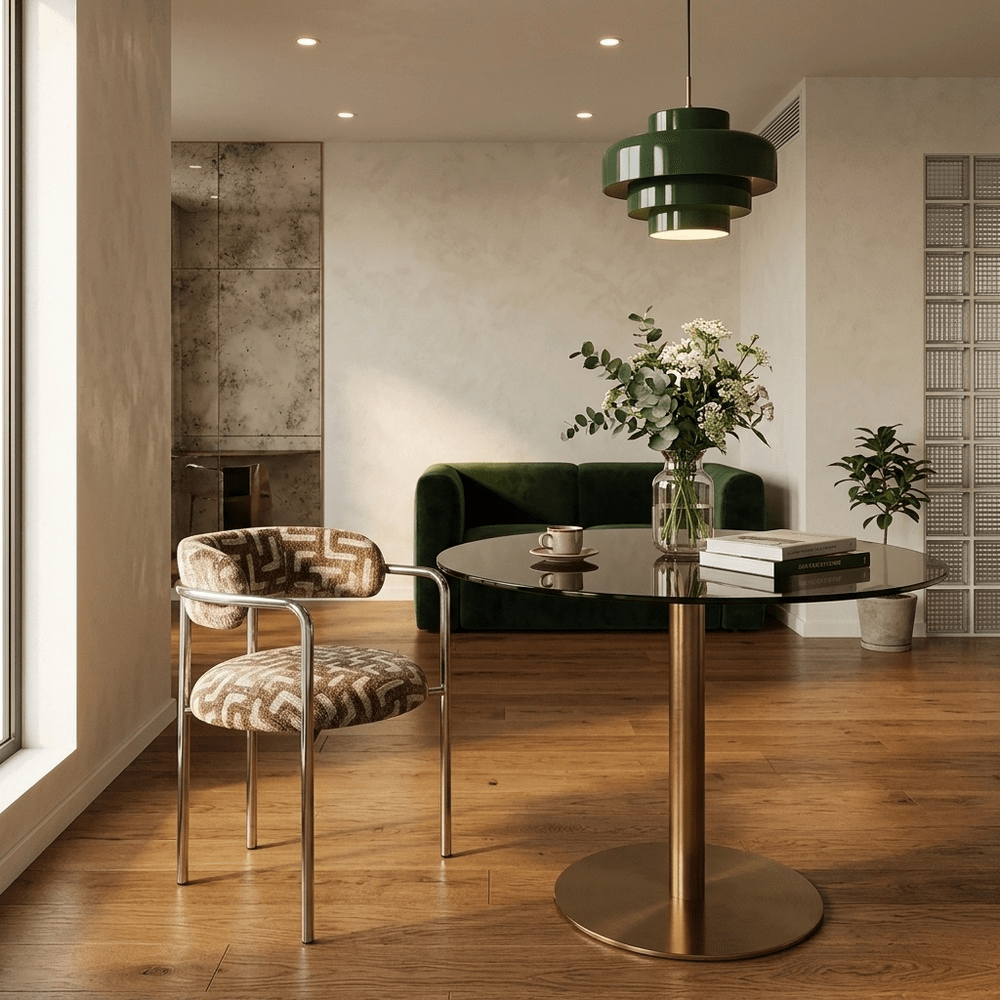 Pole to Pole | Art Deco Maze | Bruin / Set van 2 - Pole to Pole - Woonboutique