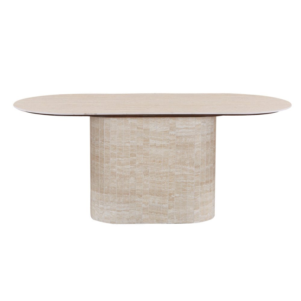 Pole to Pole | Dubrovnik Eettafel | Travertin Beige / 220x100 cm - Pole to Pole - Woonboutique