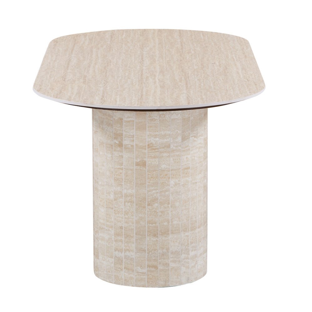 Pole to Pole | Dubrovnik Eettafel | Travertin Beige / 220x100 cm - Pole to Pole - Woonboutique