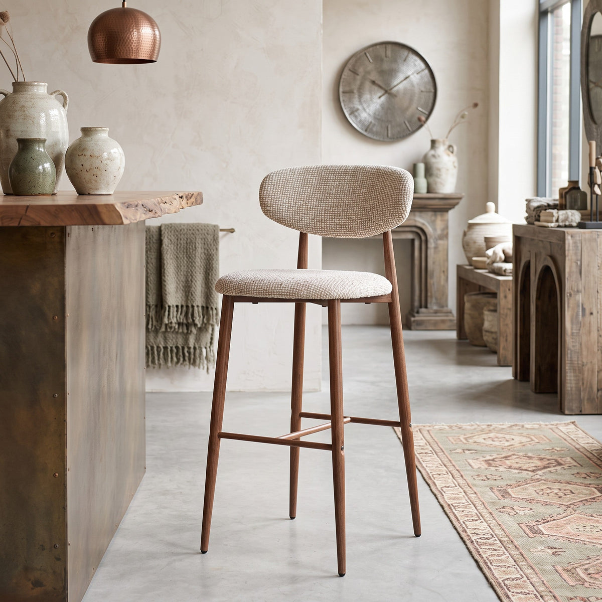Pole to Pole | Japandi Barkruk | Oatly / Set van 2 - Pole to Pole - Woonboutique