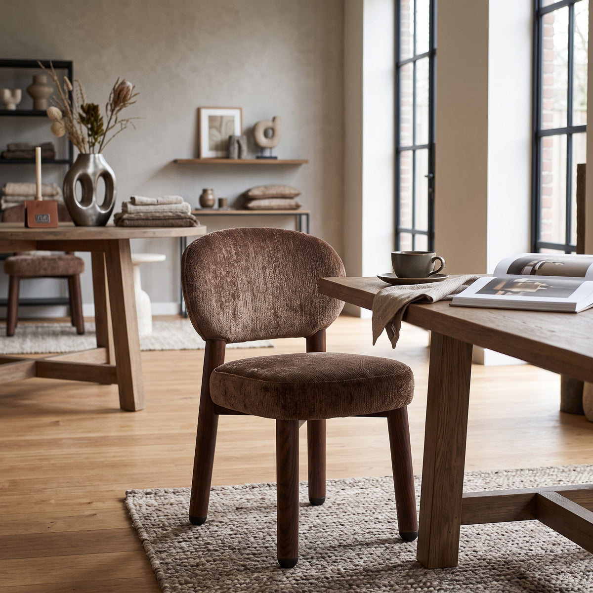 Pole to Pole | Oak Eetkamerstoel | Umber / Set van 2 - Pole to Pole - Woonboutique