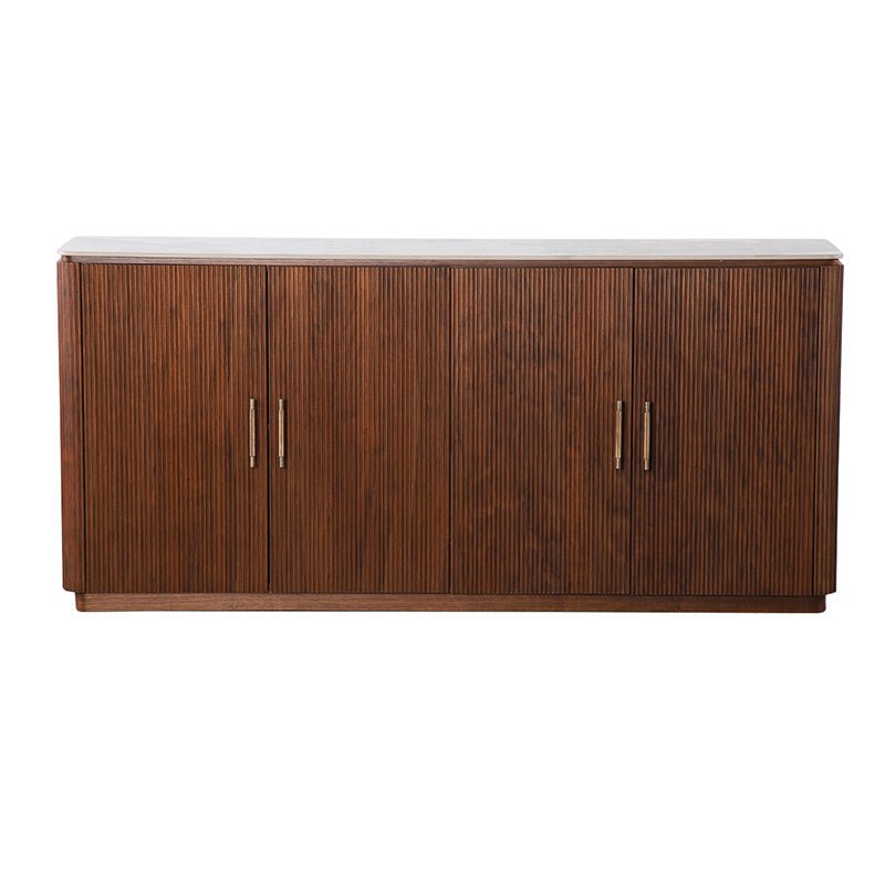 Pole to Pole Urban Chique Dressoir | Keramisch Marmer & Walnoot - POLE TO POLE - Woonboutique