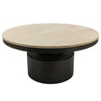 PTMD | Bregt Salontafel | Beige Marmer Rond Hoog - PTMD - Woonboutique