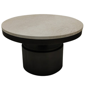 PTMD | Bregt Salontafel | Beige Marmer Rond Laag - PTMD - Woonboutique