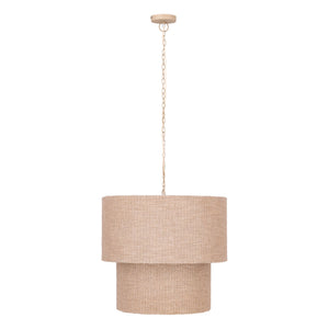 PTMD | Devi Hanglamp Taupe Linnen - PTMD - Woonboutique