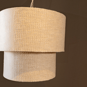 PTMD | Devi Hanglamp Taupe Linnen - PTMD - Woonboutique