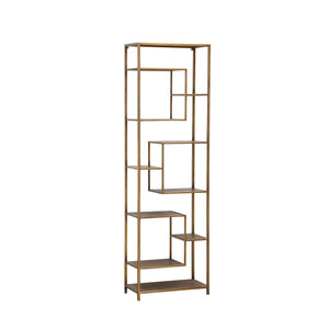 PTMD Duana Kast Hoog | Goud IJzer - PTMD - Woonboutique