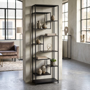 PTMD Duana Kast Hoog | Zwart IJzer - PTMD - Woonboutique