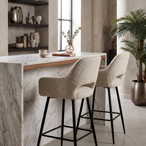 PTMD | Fallon Barkruk | Beige / Set van 2 - PTMD - Woonboutique