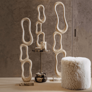 PTMD | Hair Poef | Beige - PTMD - Woonboutique