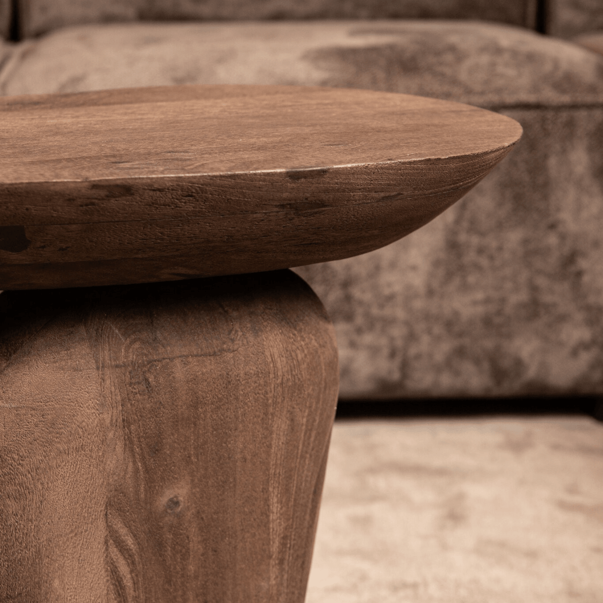 PTMD | Harshad Bijzettafel | Donkerbruin Mangohout Organisch - PTMD - Woonboutique