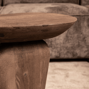 PTMD | Harshad Bijzettafel | Donkerbruin Mangohout Organisch - PTMD - Woonboutique