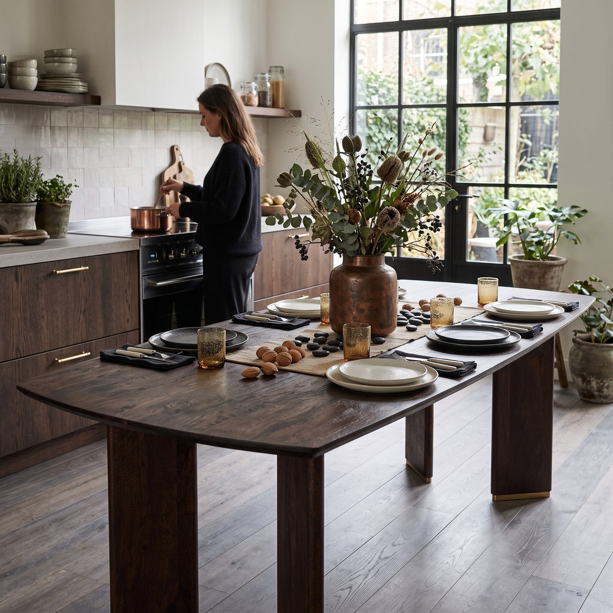 PTMD | Liber Eettafel | Brown Mango / 240x100 cm - PTMD - Woonboutique