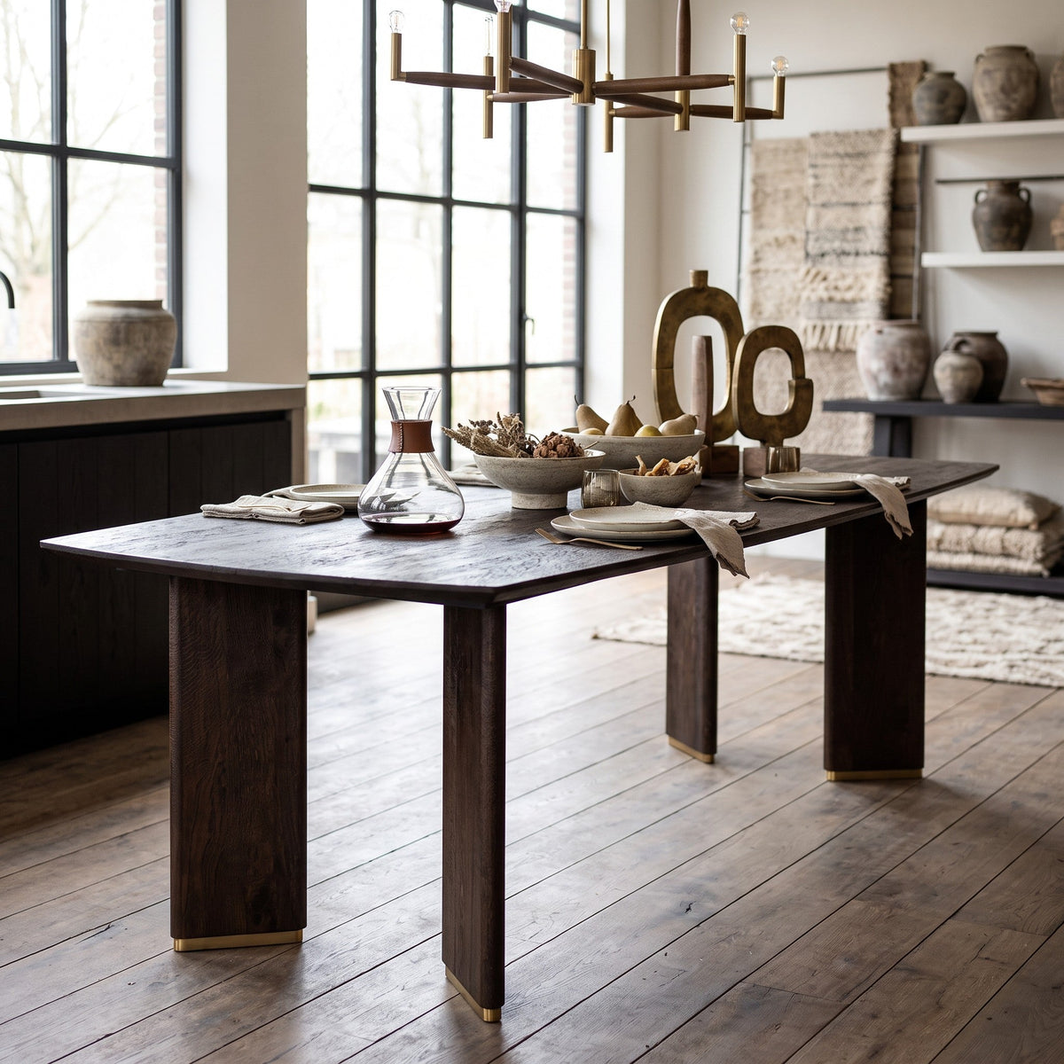 PTMD | Liber Eettafel | Brown Mango / 240x100 cm - PTMD - Woonboutique