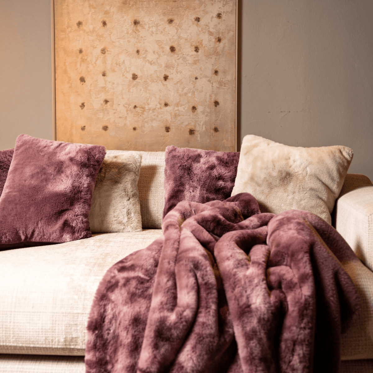 PTMD | Linde Sprei Burgundy S - PTMD - Woonboutique