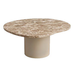 PTMD | Lunaro Salontafel | Donkerbeige Marmer Organisch L Laag - PTMD - Woonboutique