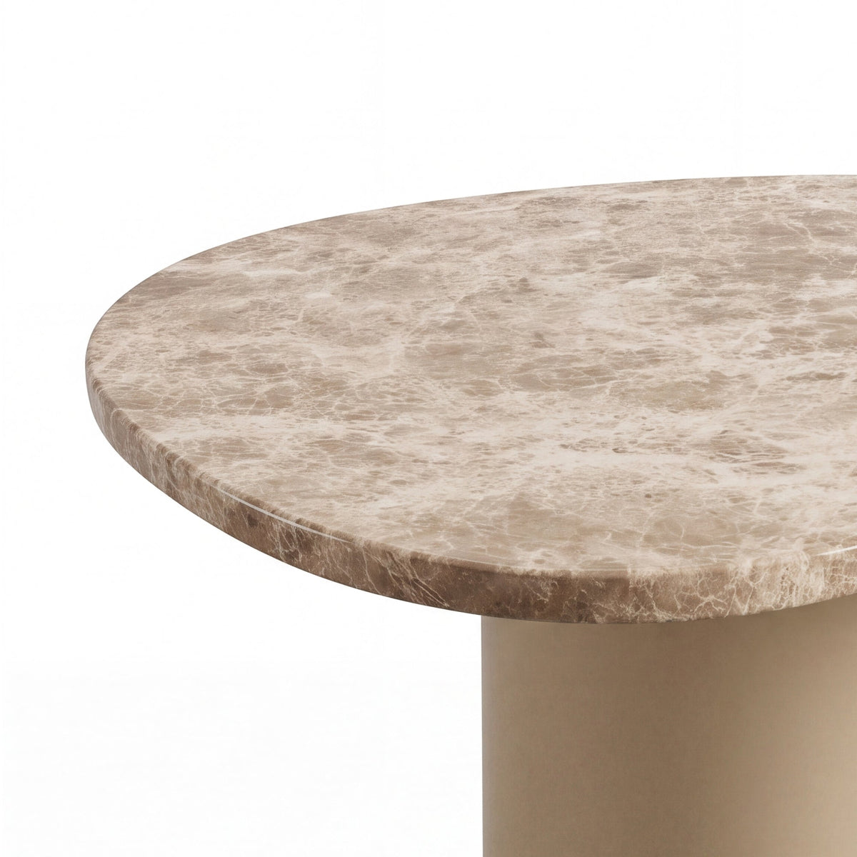 PTMD | Lunaro Salontafel | Donkerbeige Marmer Organisch S Hoog - PTMD - Woonboutique