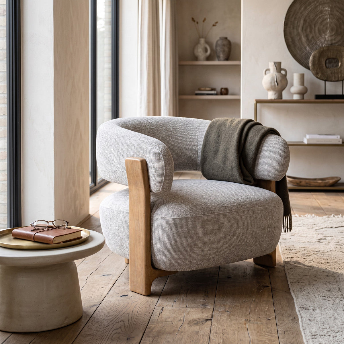 PTMD | Mire Fauteuil | Cream - PTMD - Woonboutique