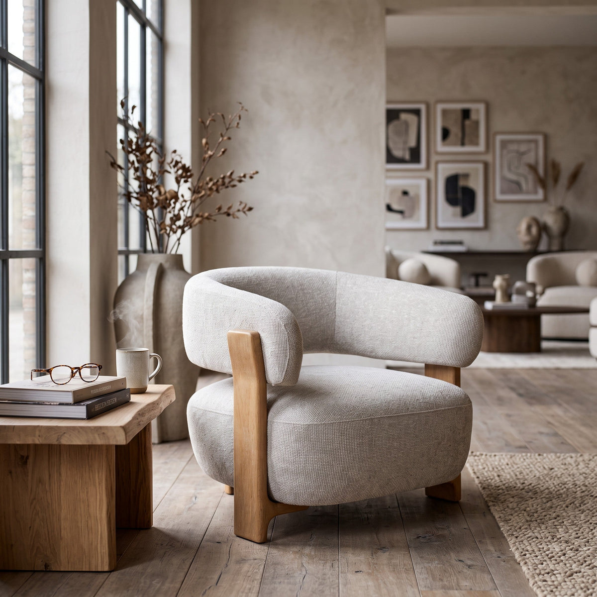PTMD | Mire Fauteuil | Cream - PTMD - Woonboutique