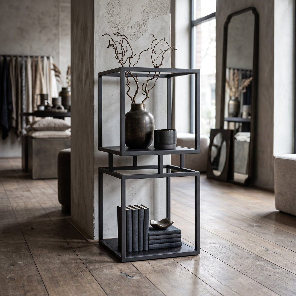 PTMD Nanci Zuil S | Zwart IJzer - PTMD - Woonboutique