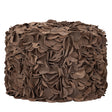 PTMD | Nevo Poef | Brown Leer Leather - PTMD - Woonboutique