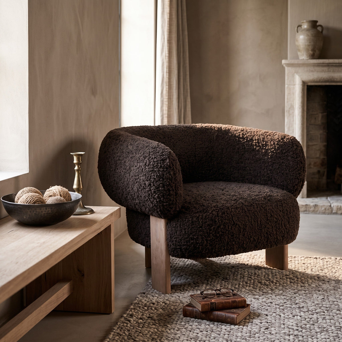 PTMD | Nomy Fauteuil | Brown - PTMD - Woonboutique