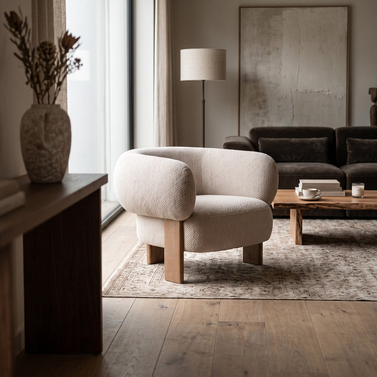 PTMD | Nomy Fauteuil | Cream - PTMD - Woonboutique