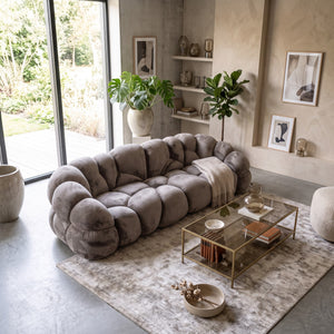 PTMD | Nubibus 3-zits | Taupe - PTMD - Woonboutique