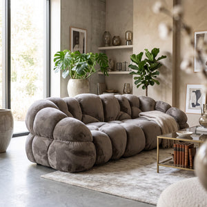 PTMD | Nubibus 3-zits | Taupe - PTMD - Woonboutique
