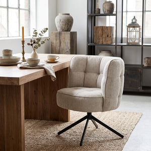 PTMD | Odin Draaistoel | Cream - Pole to Pole - Woonboutique