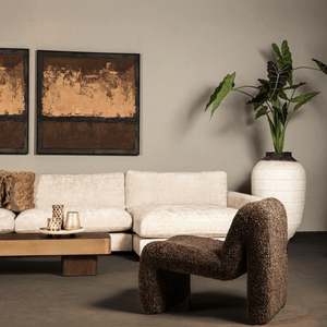 PTMD | Oslo Fauteuil | Teddy Coffee - PTMD - Woonboutique
