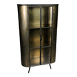 PTMD Spacer Vitrinekast | Messing & Glas - PTMD - Woonboutique