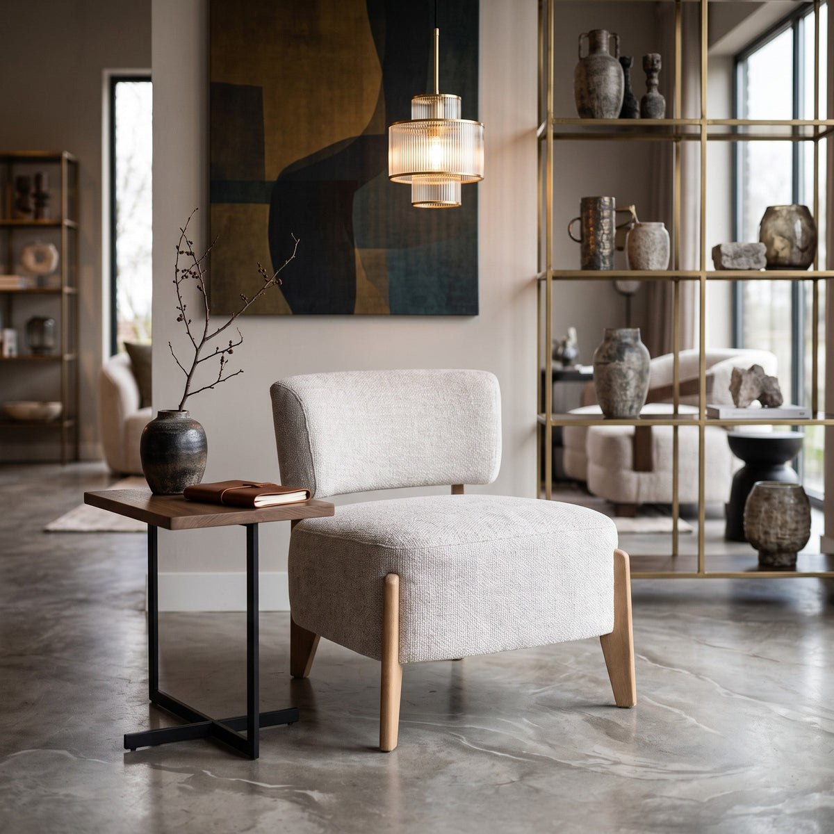 PTMD | Vale Fauteuil | Cream - PTMD - Woonboutique