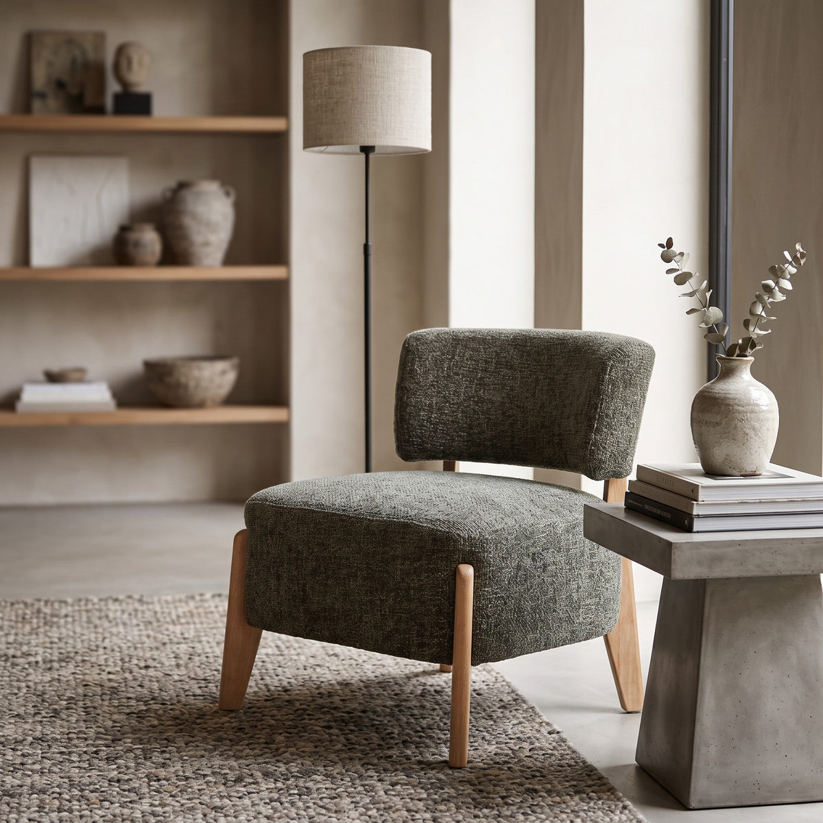 PTMD | Vale Fauteuil | Olive - PTMD - Woonboutique
